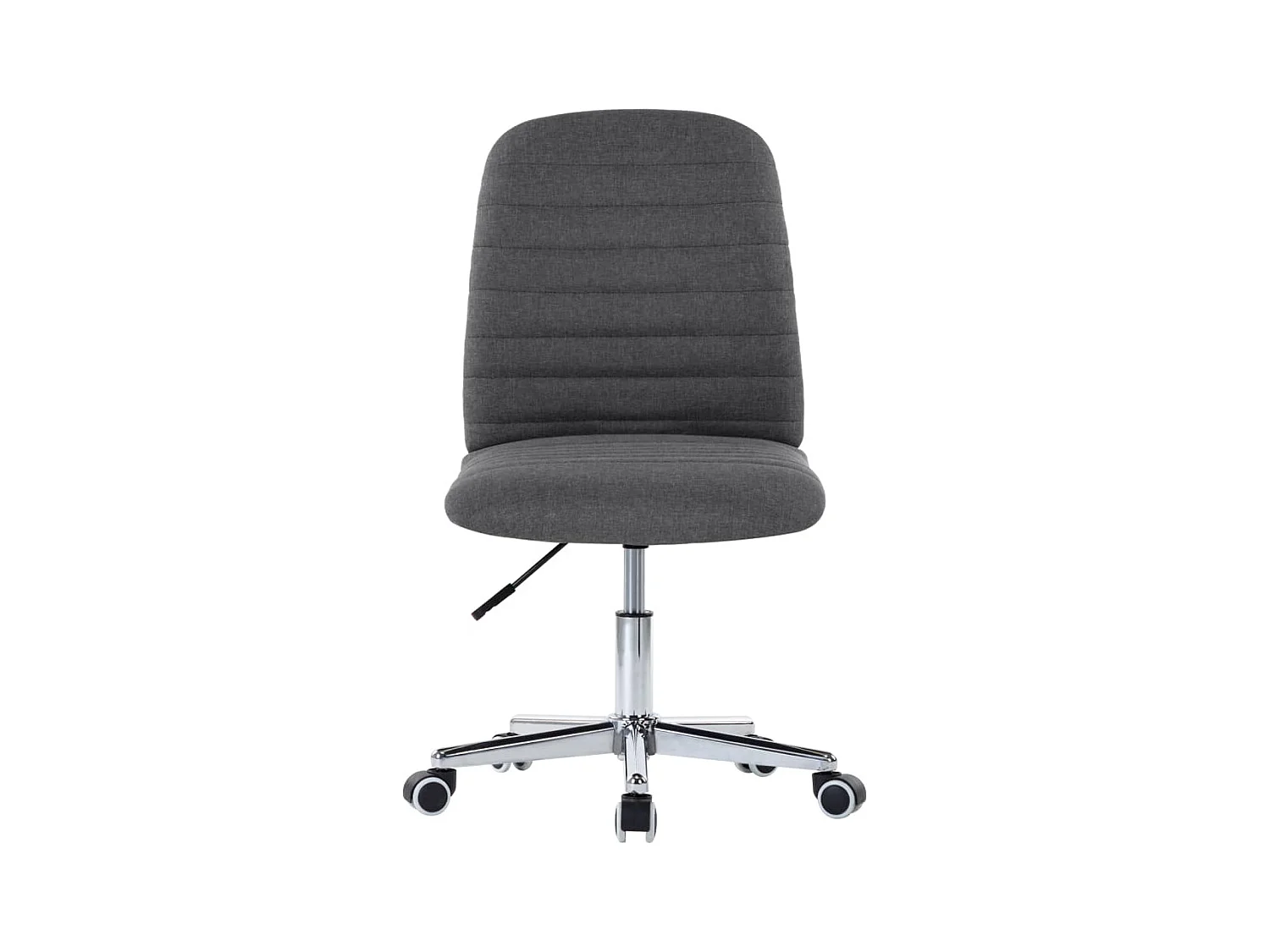 Chaises à manger lot de 2 gris foncé tissu