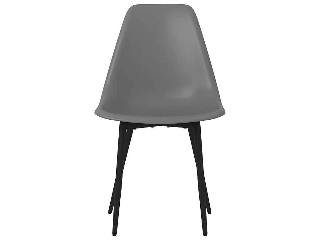 Chaises à manger lot de 6 gris PP