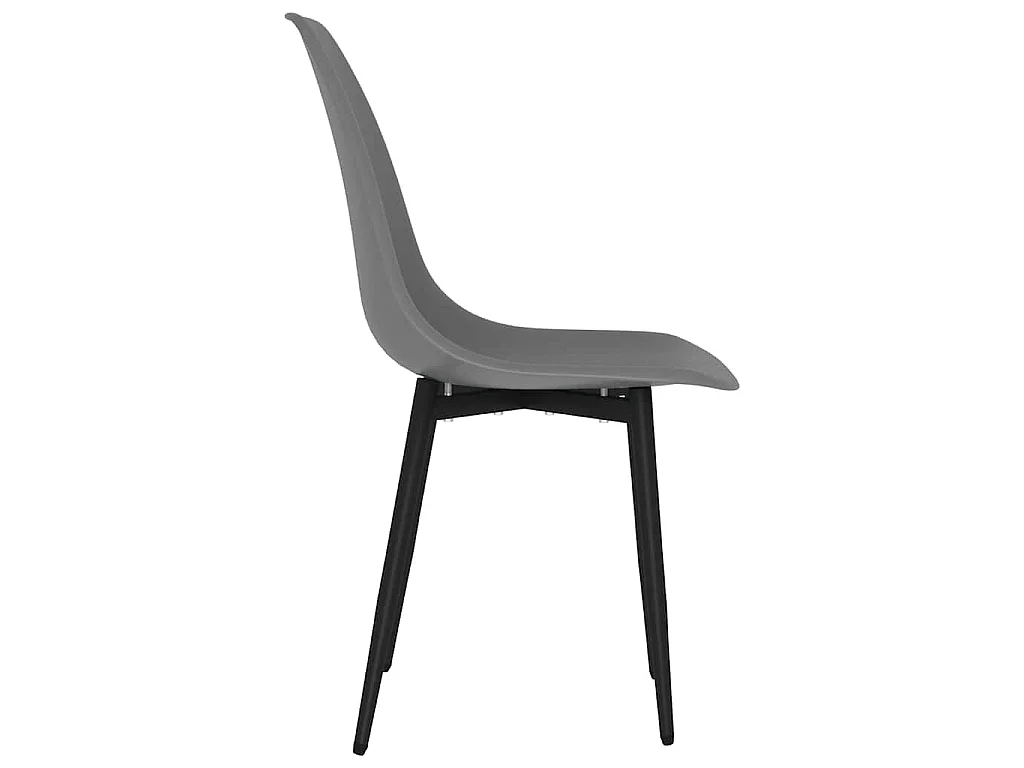 Chaises à manger lot de 6 gris PP
