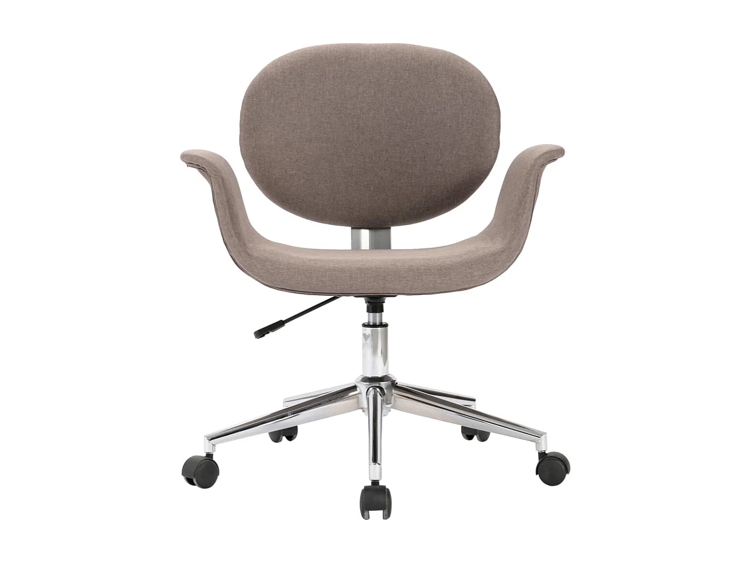 Chaises pivotantes à manger lot de 4 taupe tissu