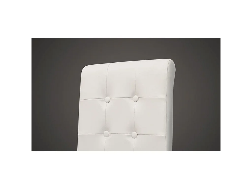 Eetkamerstoelen 4 st kunstleer wit