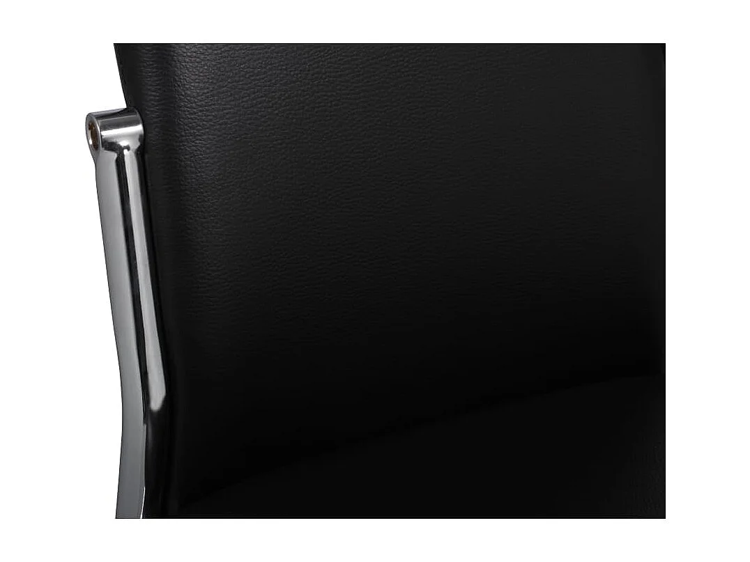 Eetkamerstoelen 4 st kunstleer zwart