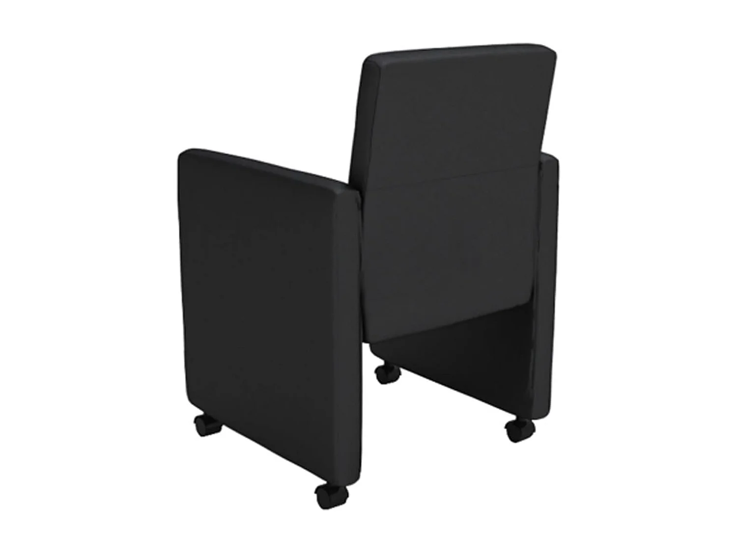 Chaises à manger lot de 6 noir similicuir