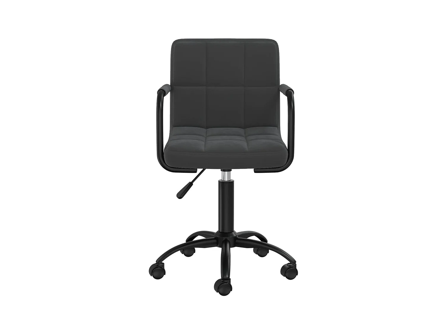 Chaise pivotante de salle à manger Noir Velours