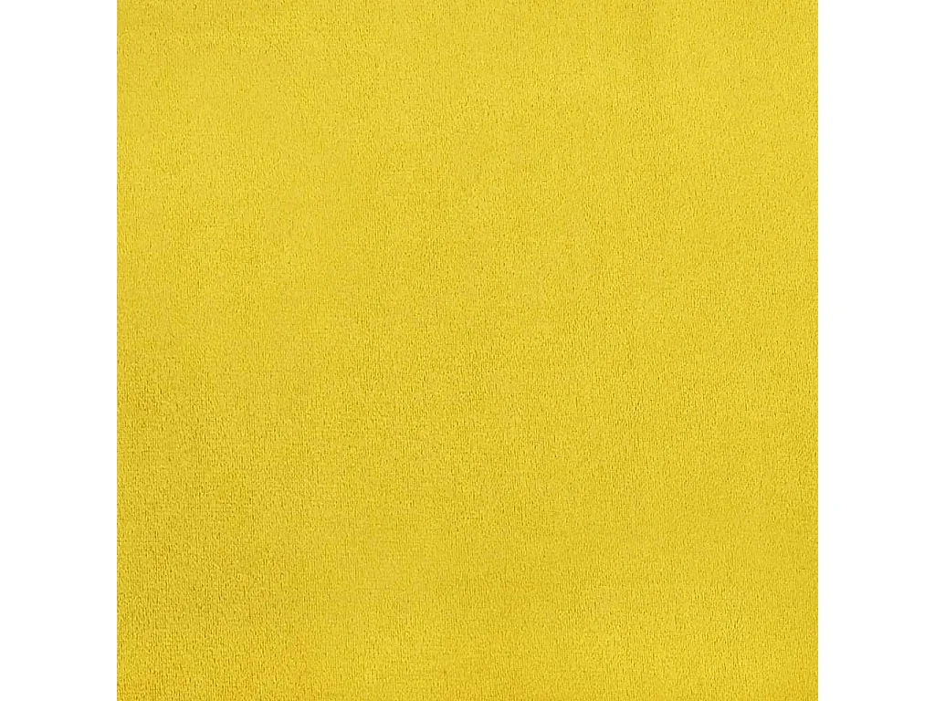 Chaises à manger lot de 2 Jaune moutarde Velours