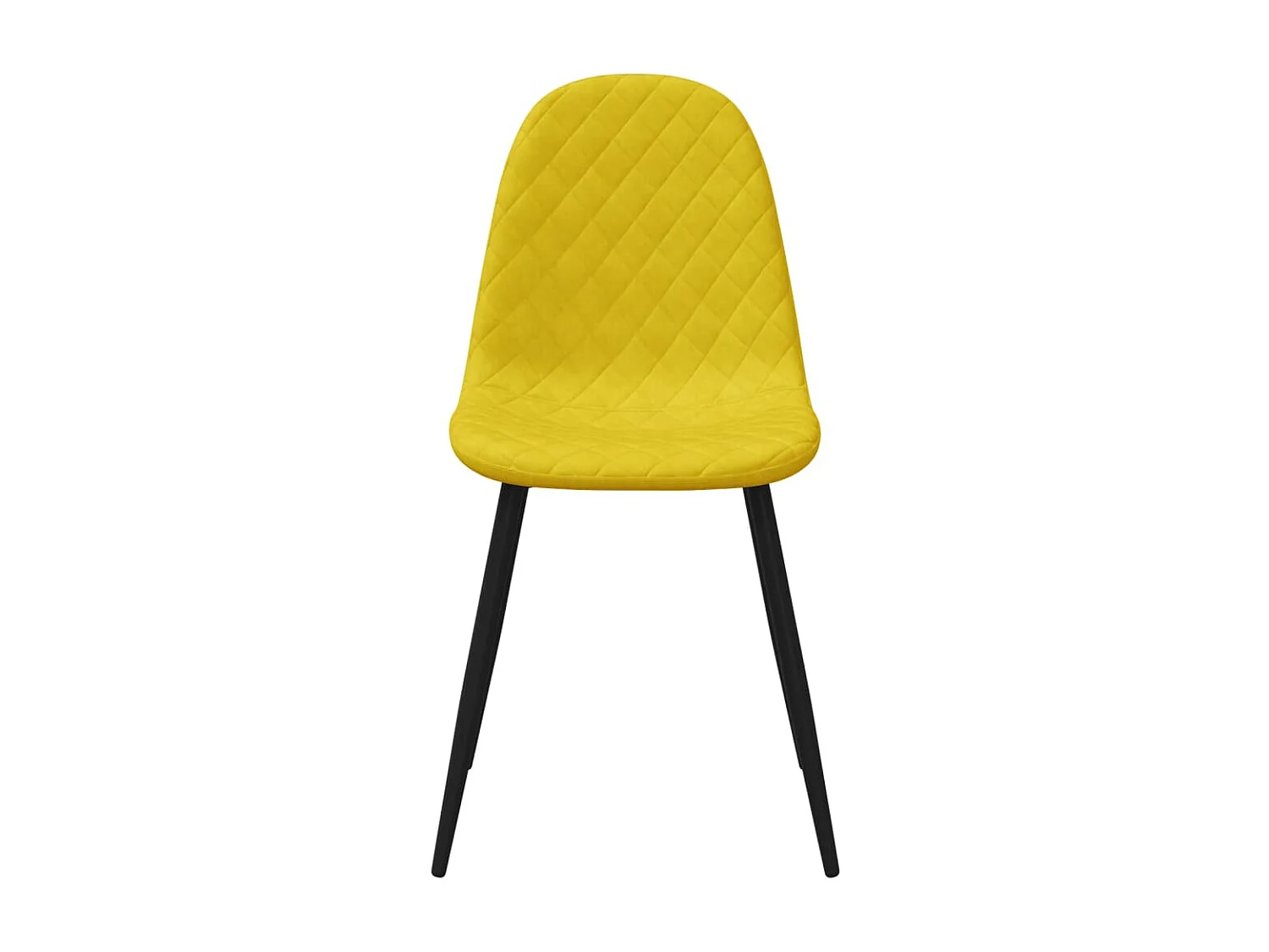 Eetkamerstoelen 2 st fluweel mosterdgeel