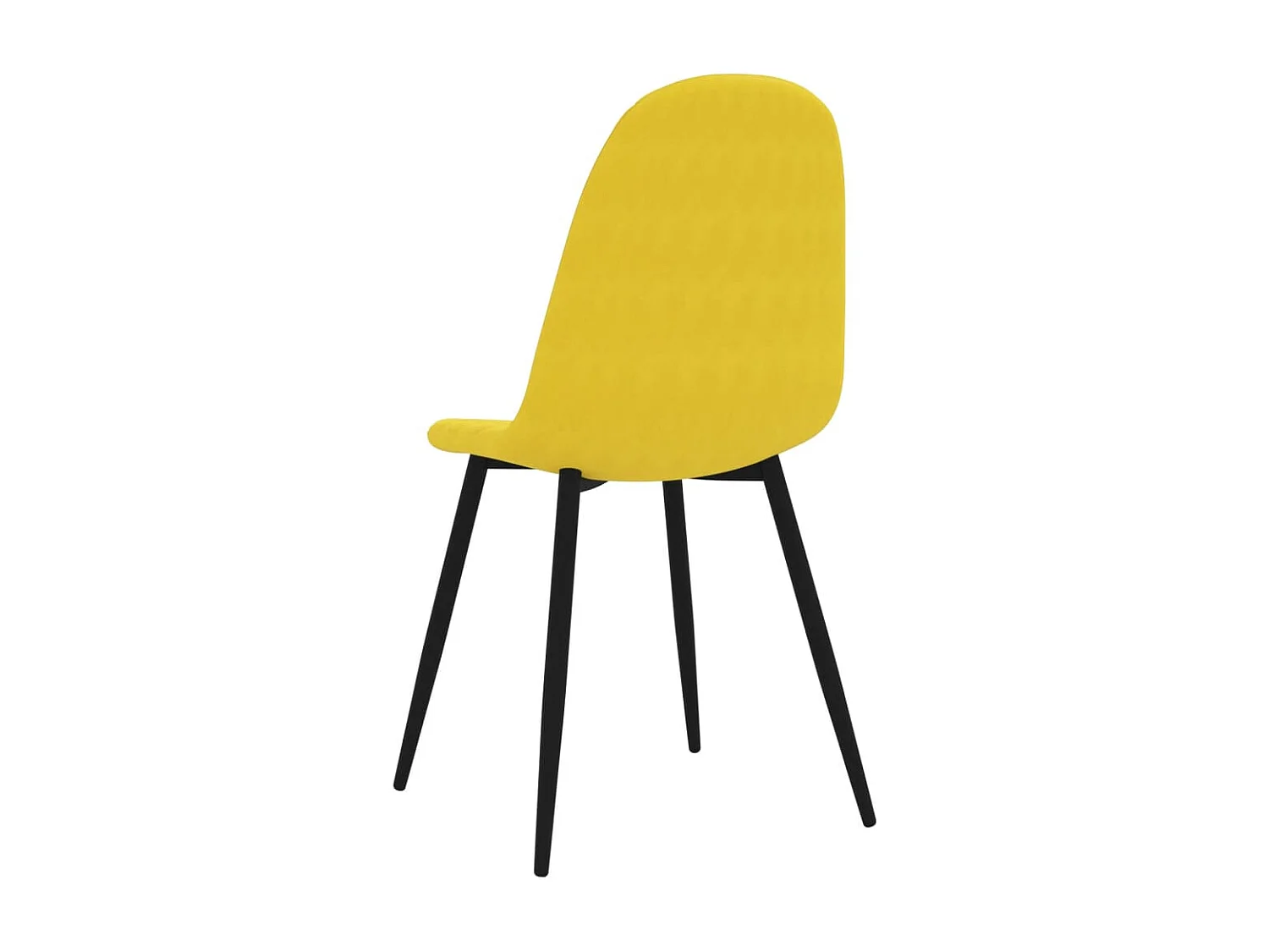 Eetkamerstoelen 2 st fluweel mosterdgeel