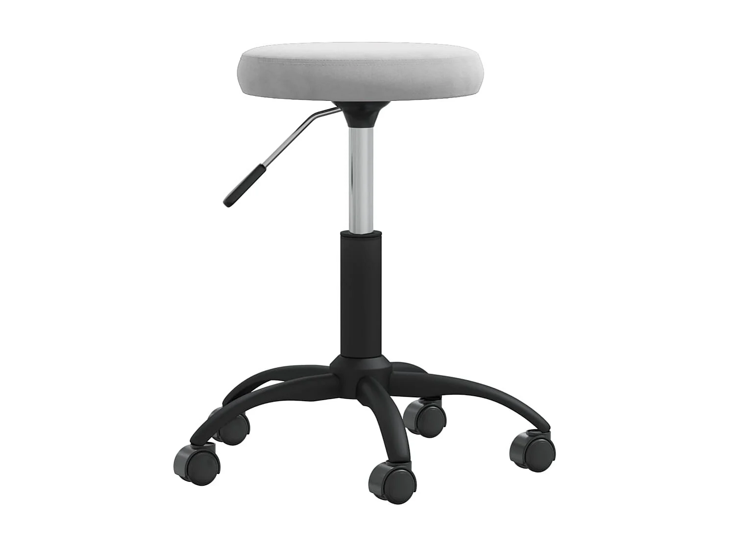 Chaise de salle à manger Gris clair Velours