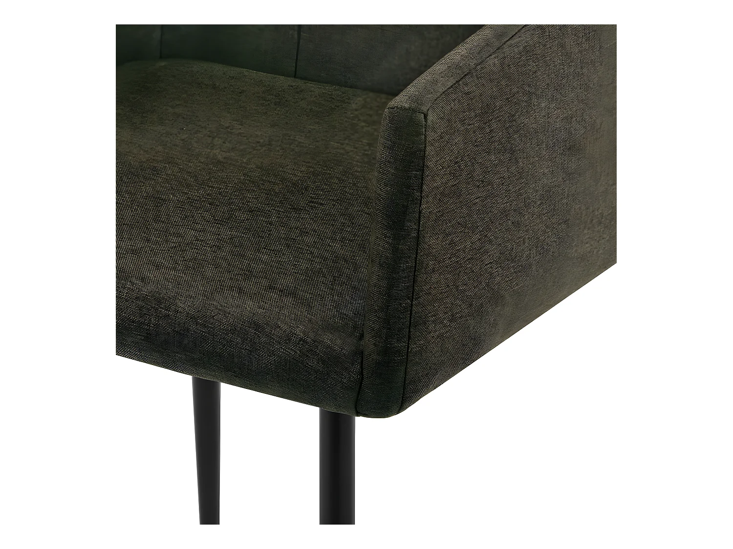 Sillas de comedor con reposabrazos 2 unidades tela marrón