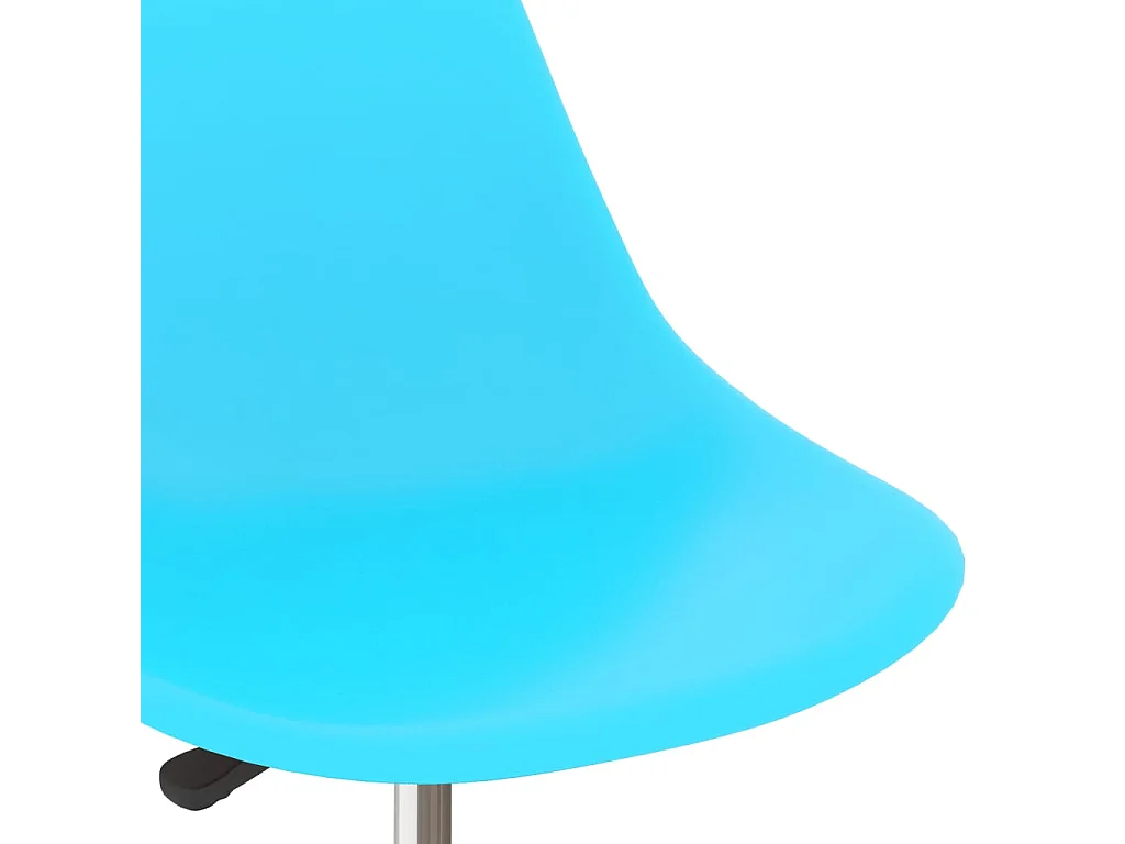 324193  Swivel Dining Chairs 2 pcs Blue PP