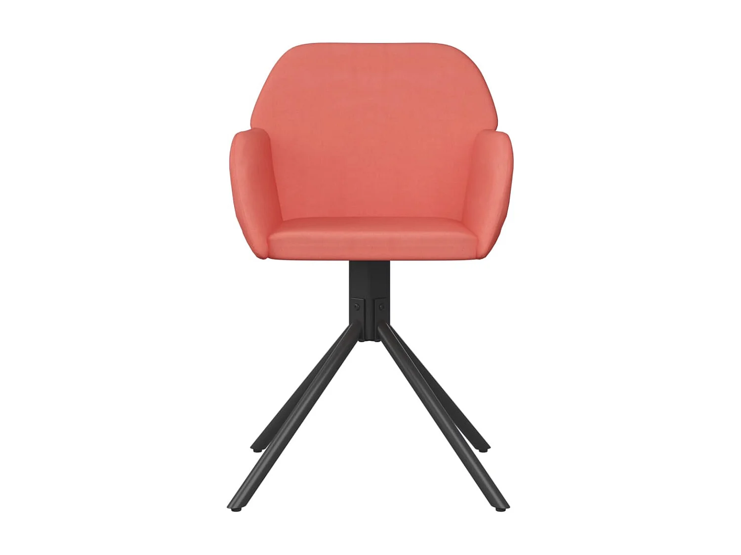 Eetkamerstoelen draaibaar 2 st fluweel roze