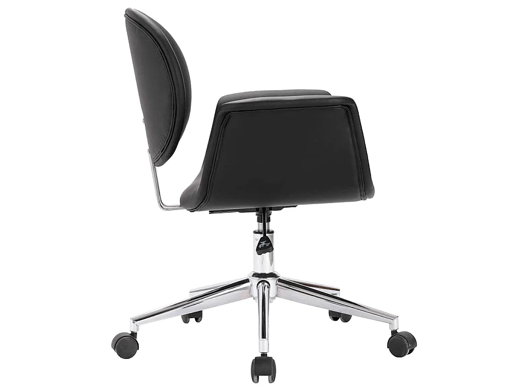Drehbarer Esszimmerstuhl Schwarz Kunstleder