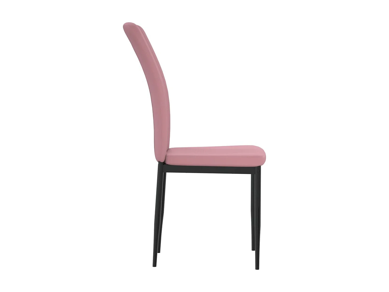 Eetkamerstoelen 4 st fluweel roze