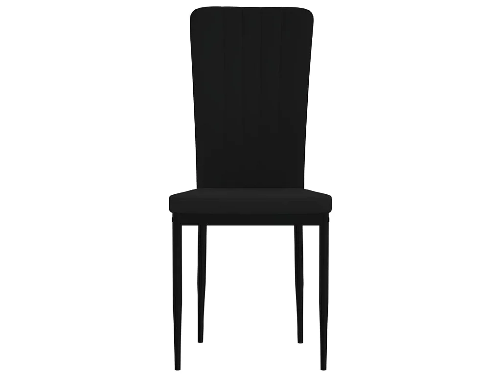 Esszimmerstühle 2 Stk. Schwarz Samt