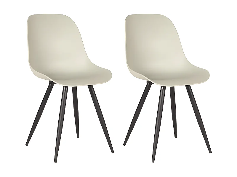 LABEL51 Esszimmerstühle 2 Stk. Monza 46x54x88 cm Breeze