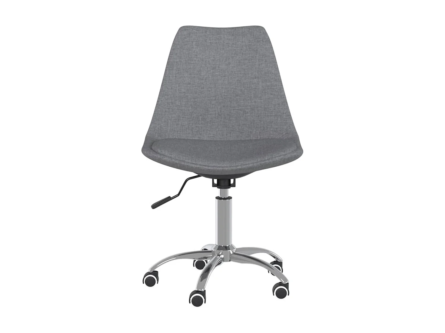 Chaises pivotantes à manger lot de 6 Gris clair Tissu