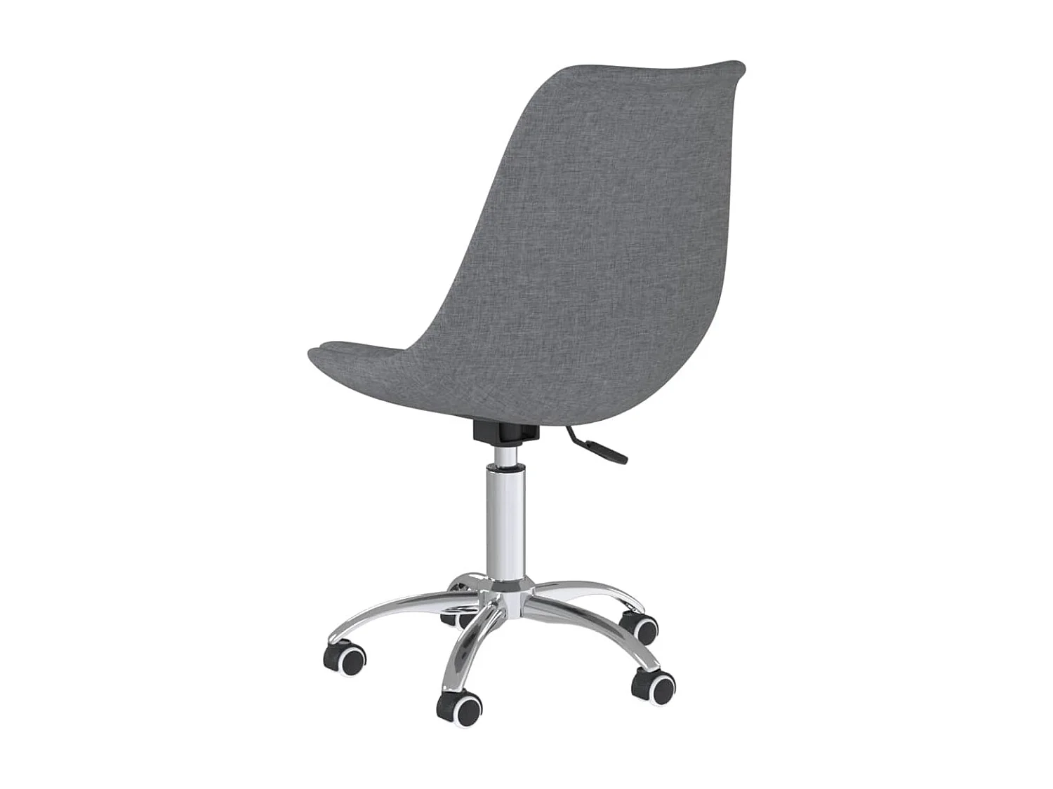 Chaises pivotantes à manger lot de 6 Gris clair Tissu