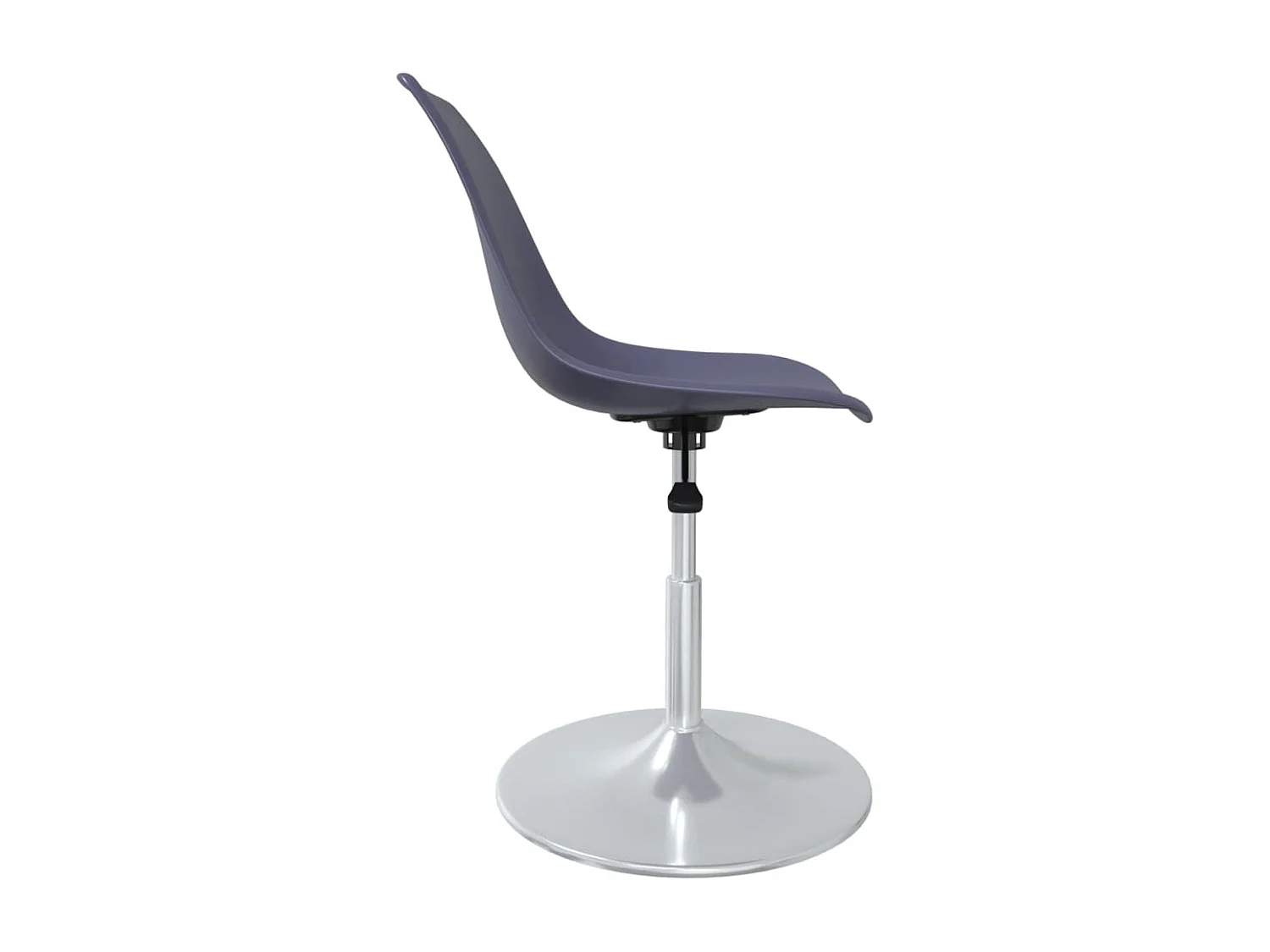 Cadeiras de jantar giratórias 4 pcs PP lilás