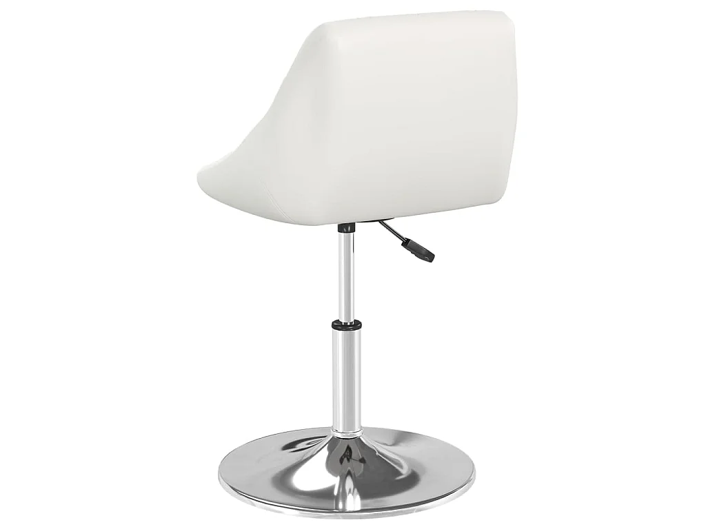Chaise de salle à manger Blanc Similicuir