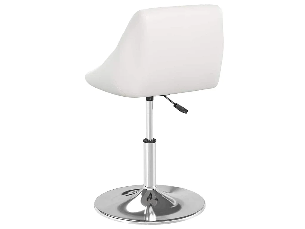 Chaise de salle à manger Blanc Similicuir