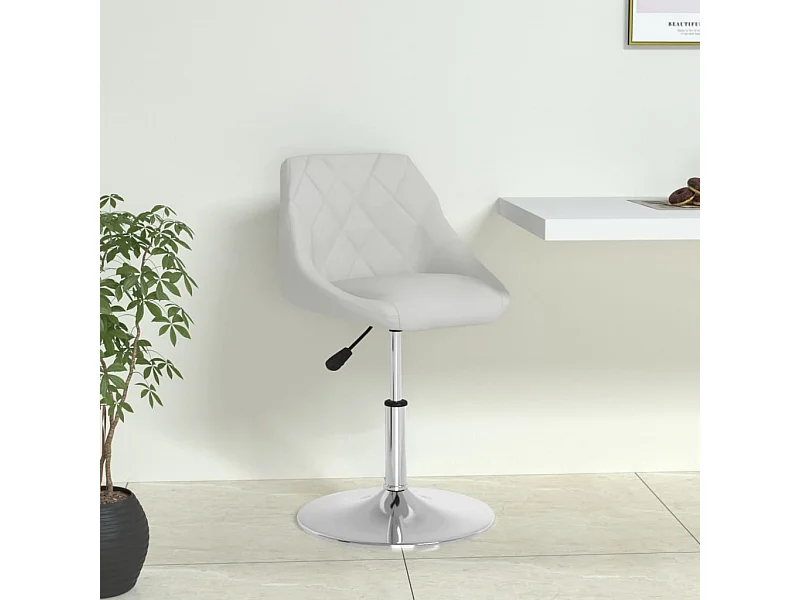 Chaise de salle à manger Blanc Similicuir