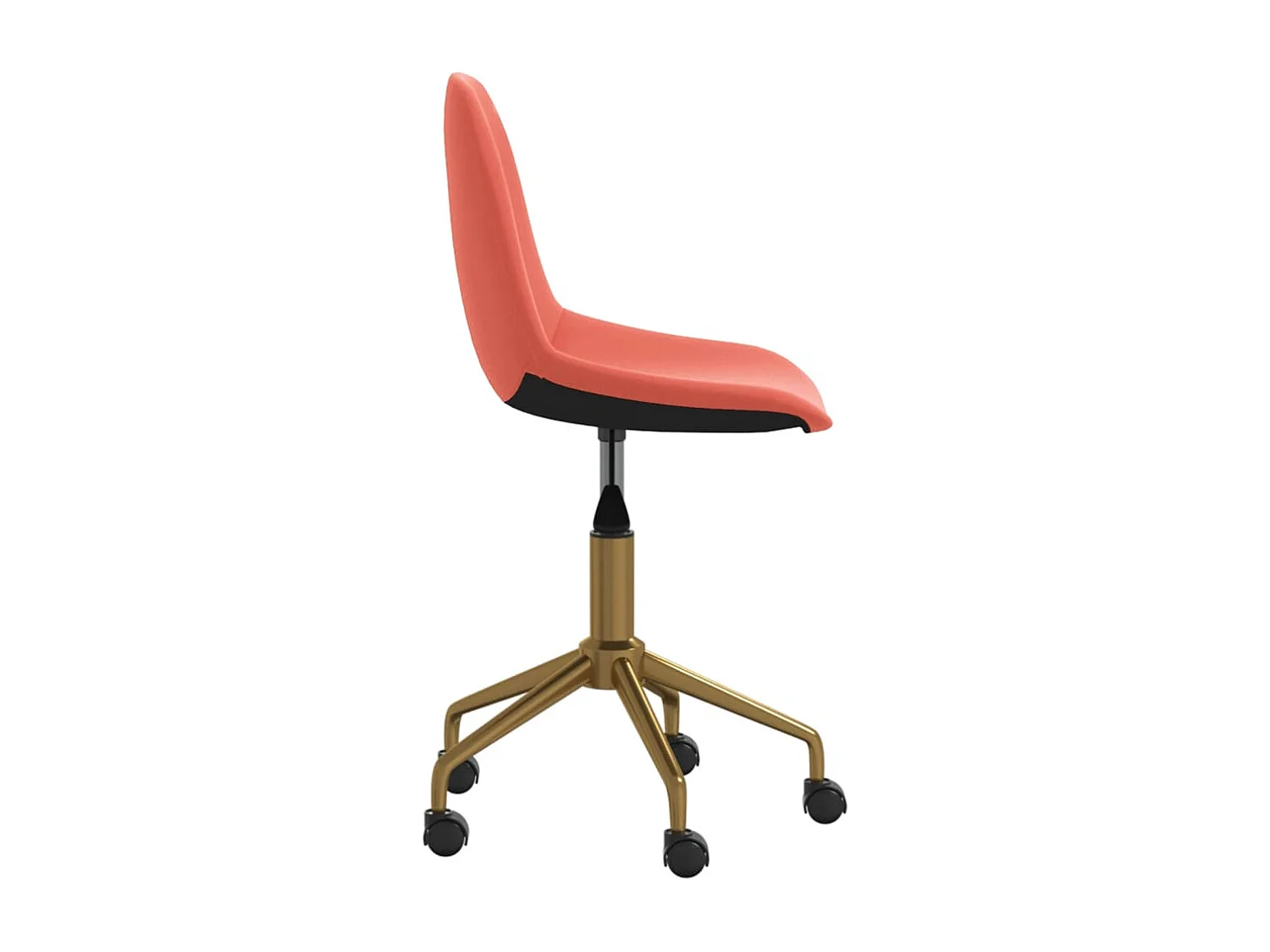 Chaises pivotantes à manger lot de 2 Rose Velours