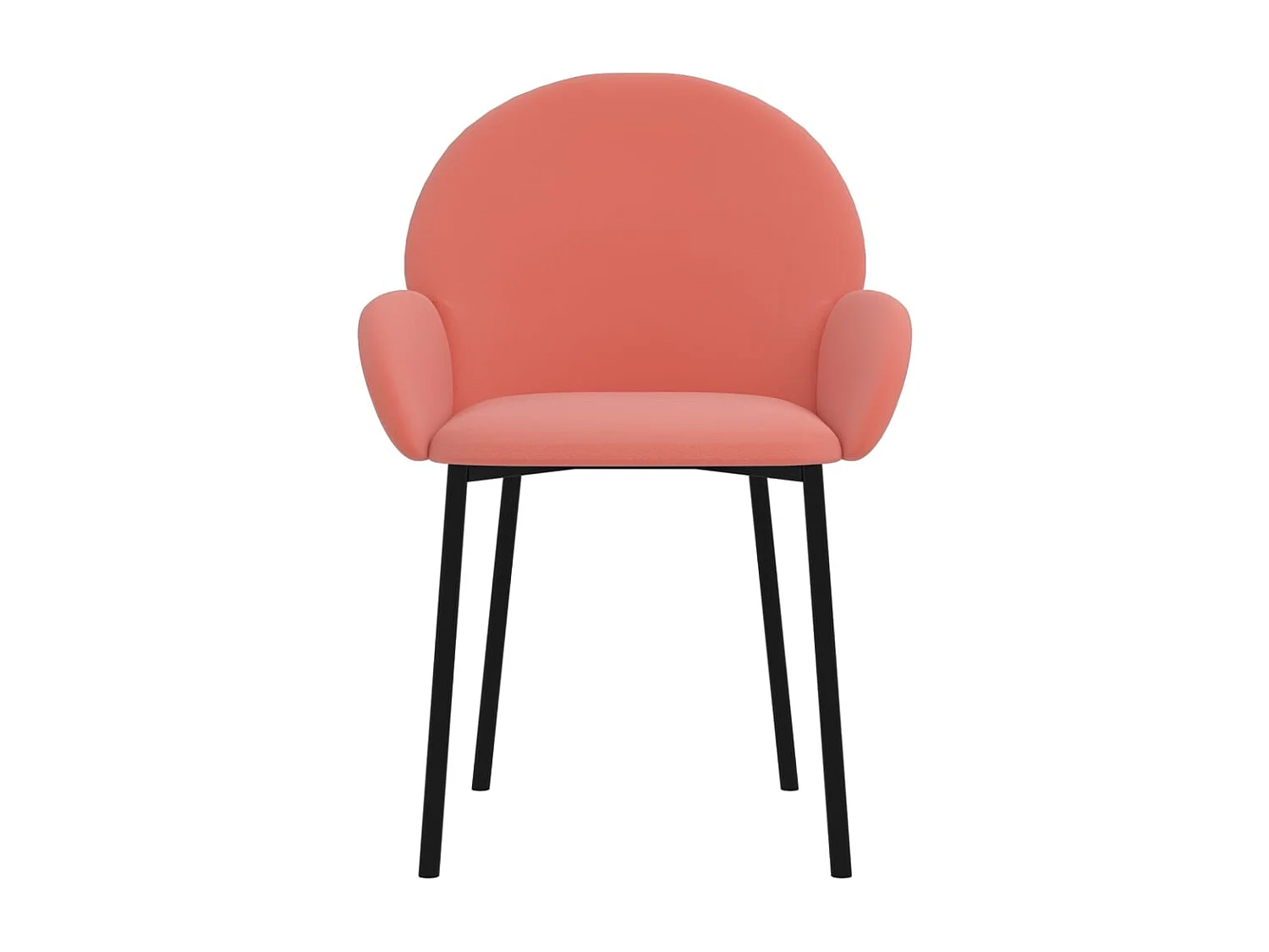 Chaises à manger lot de 2 Rose Velours