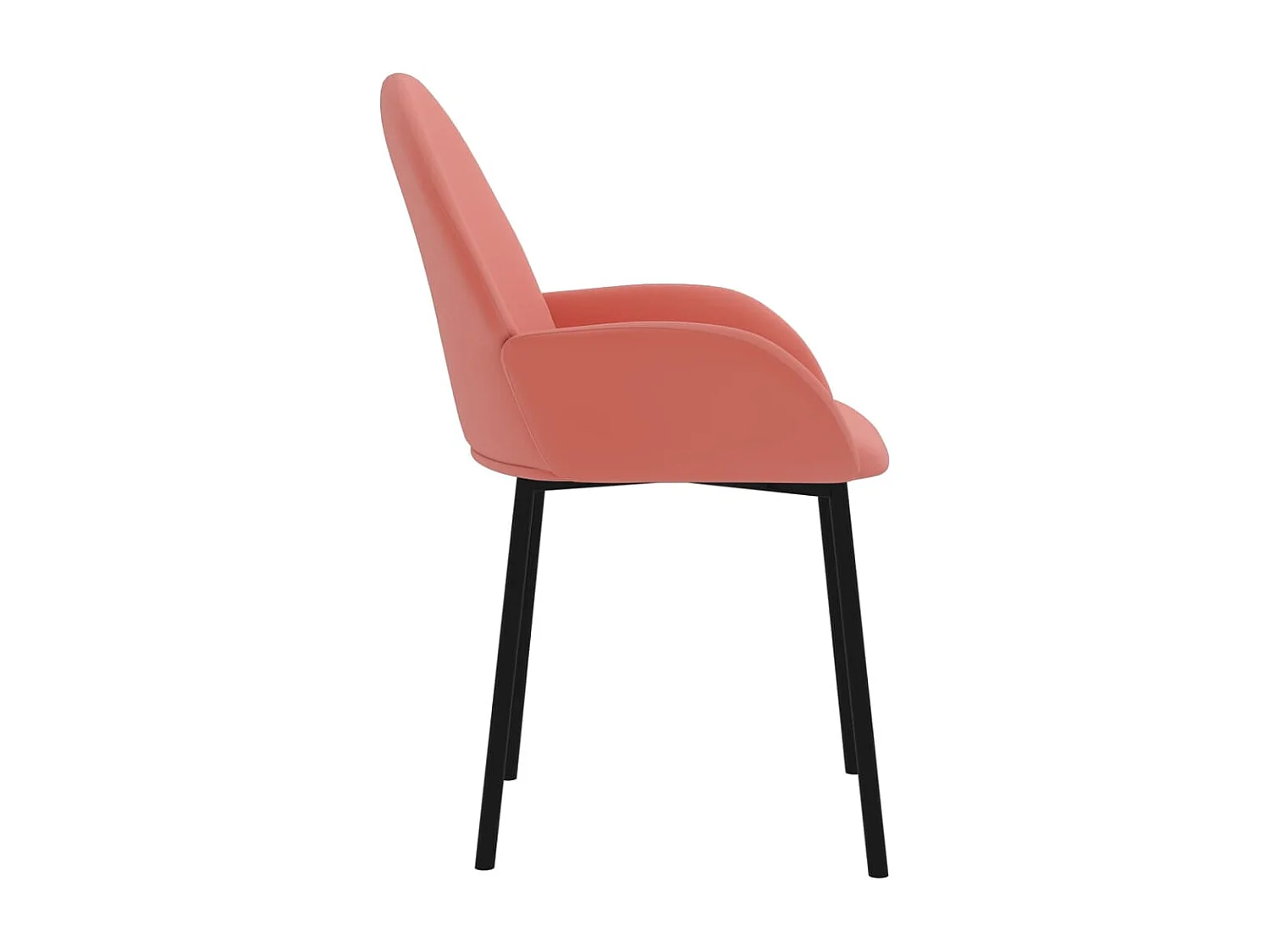 Chaises à manger lot de 2 Rose Velours