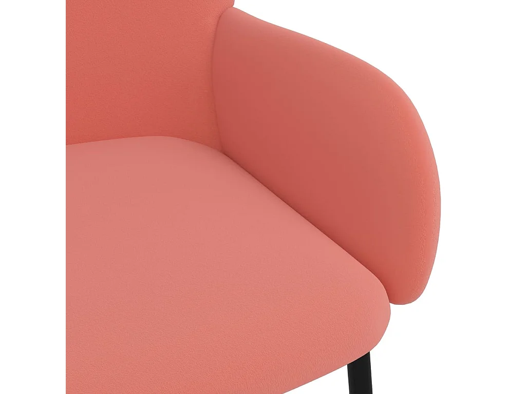 Chaises à manger lot de 2 Rose Velours