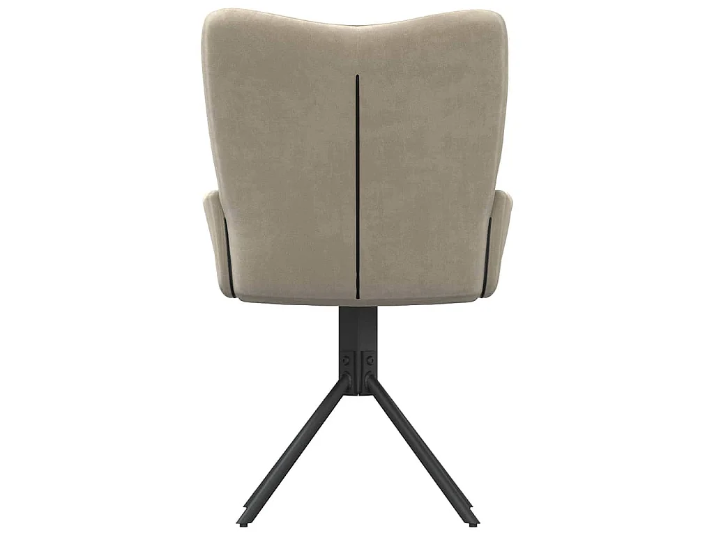Cadeiras de jantar giratórias 2 pcs veludo cinzento-claro