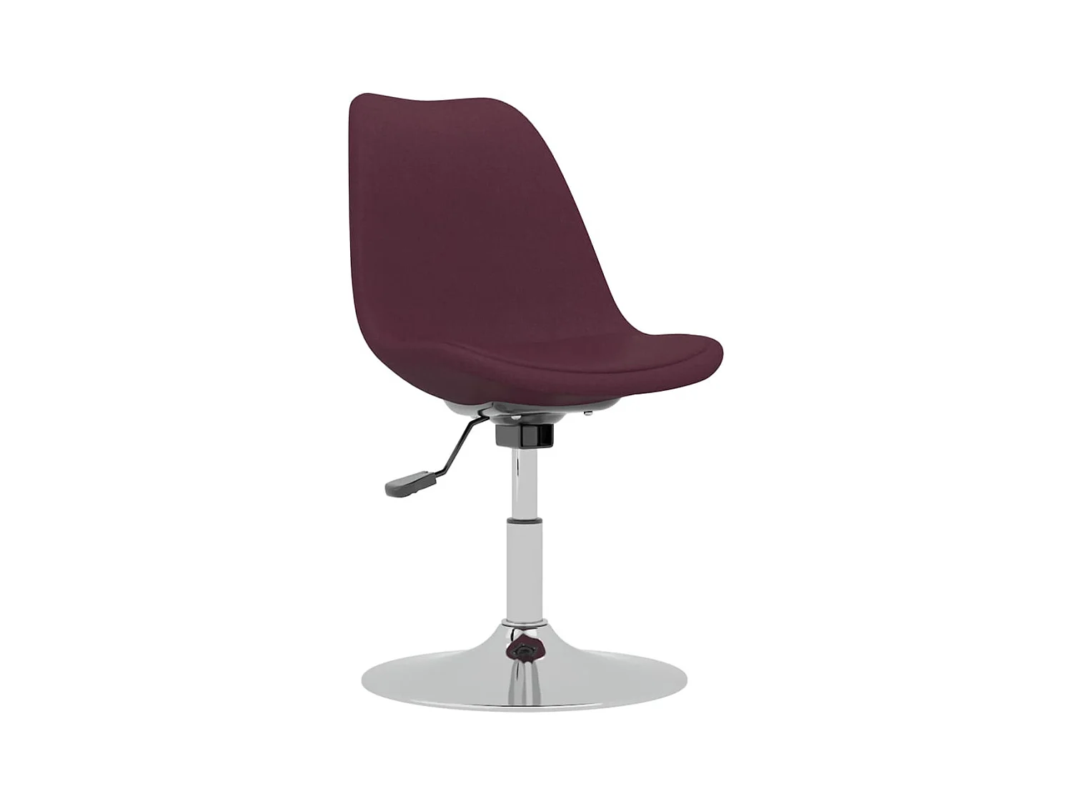 Cadeiras de jantar giratórias 4 pcs tecido roxo
