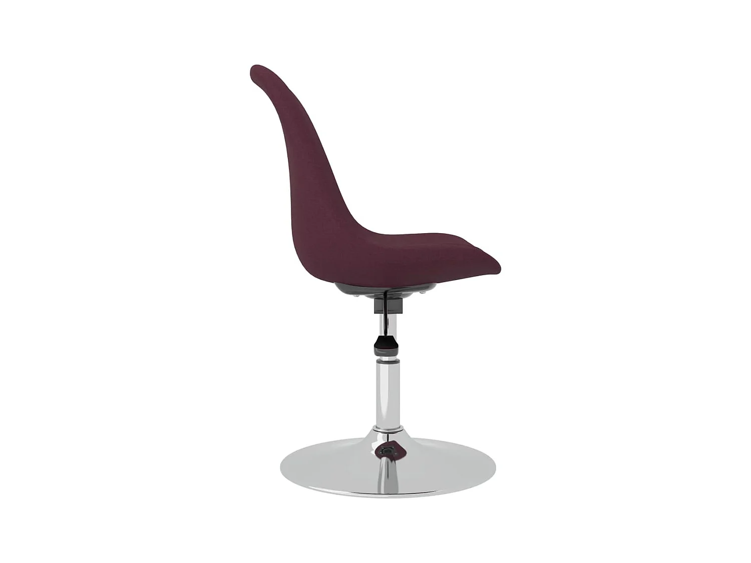 Cadeiras de jantar giratórias 4 pcs tecido roxo