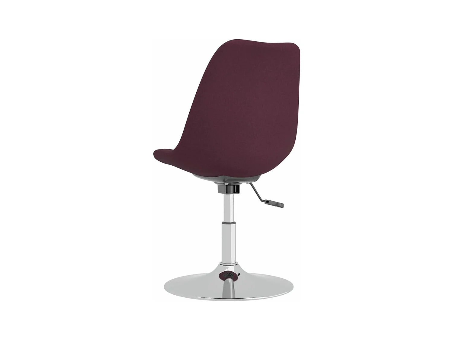 Cadeiras de jantar giratórias 4 pcs tecido roxo