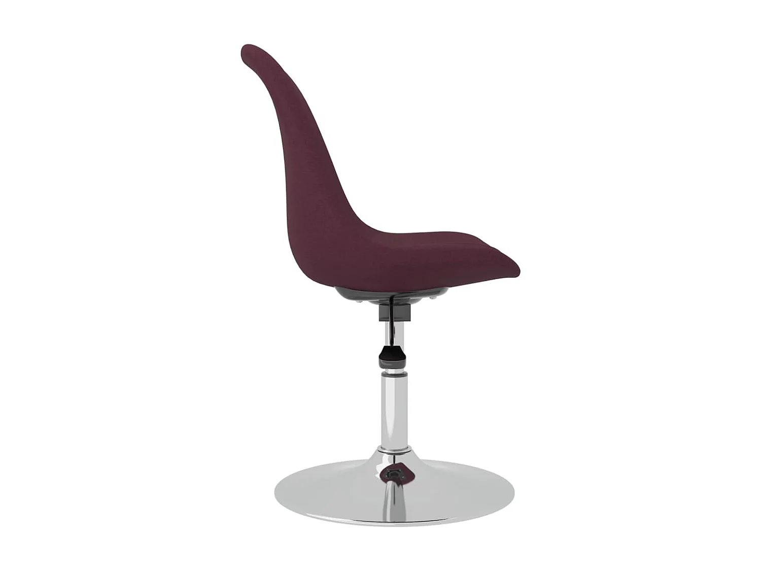 Sillas de comedor giratorias 4 unidades tela morado