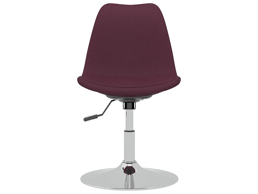 Eetkamerstoelen draaibaar 4 st stof paars