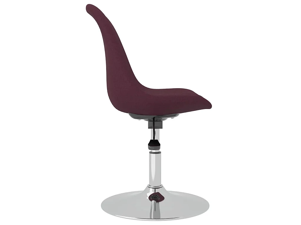 Eetkamerstoelen draaibaar 4 st stof paars