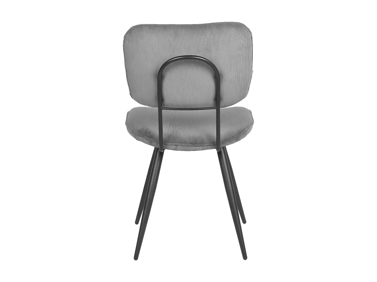 Sedie da Pranzo 2 pz Vic 49x60x87 cm Grigio Scuro