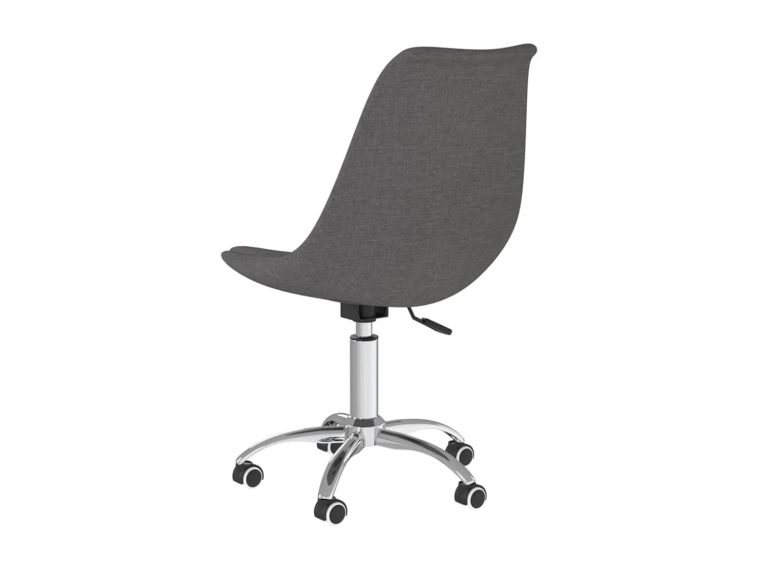 Chaises pivotantes à manger lot de 2 Gris foncé Tissu