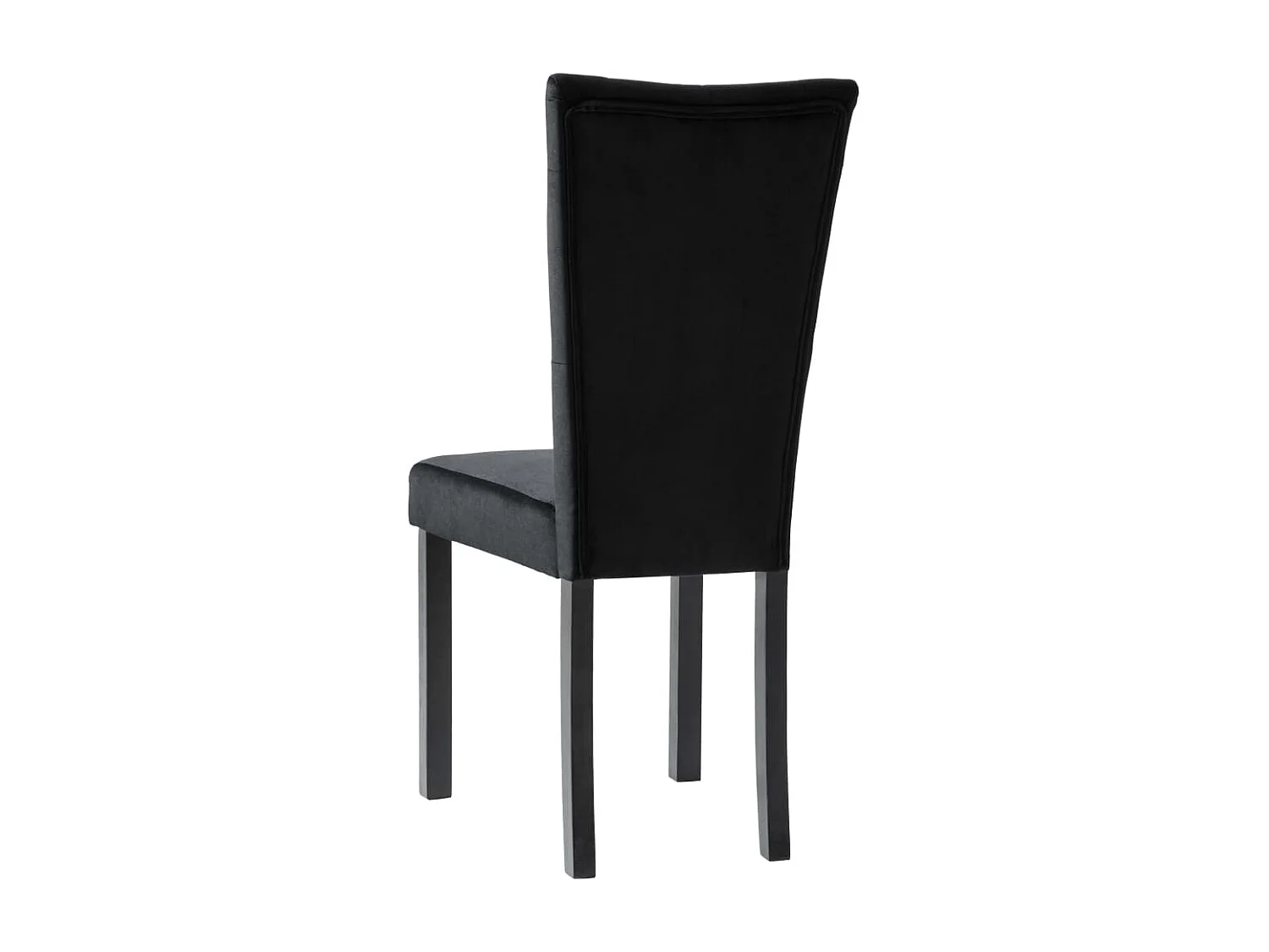Silla de comedor 6 unidades terciopelo negro