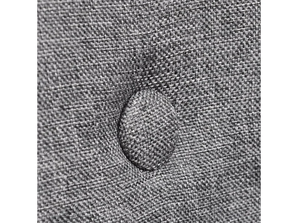 Chaises à manger lot de 6 gris clair tissu et chêne massif