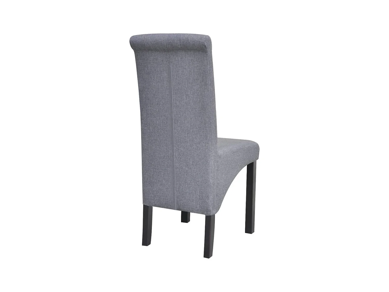 Chaises à manger lot de 4 gris clair tissu