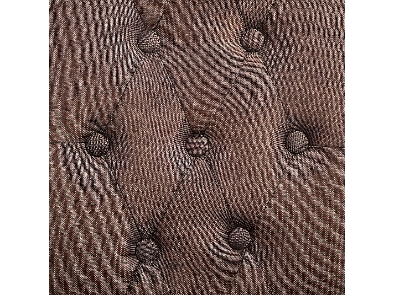 Chaises à manger lot de 2 marron tissu