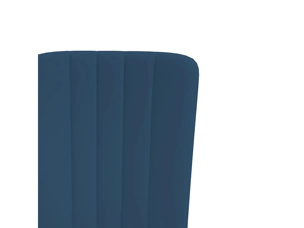 Chaises à manger lot de 2 Bleu Velours