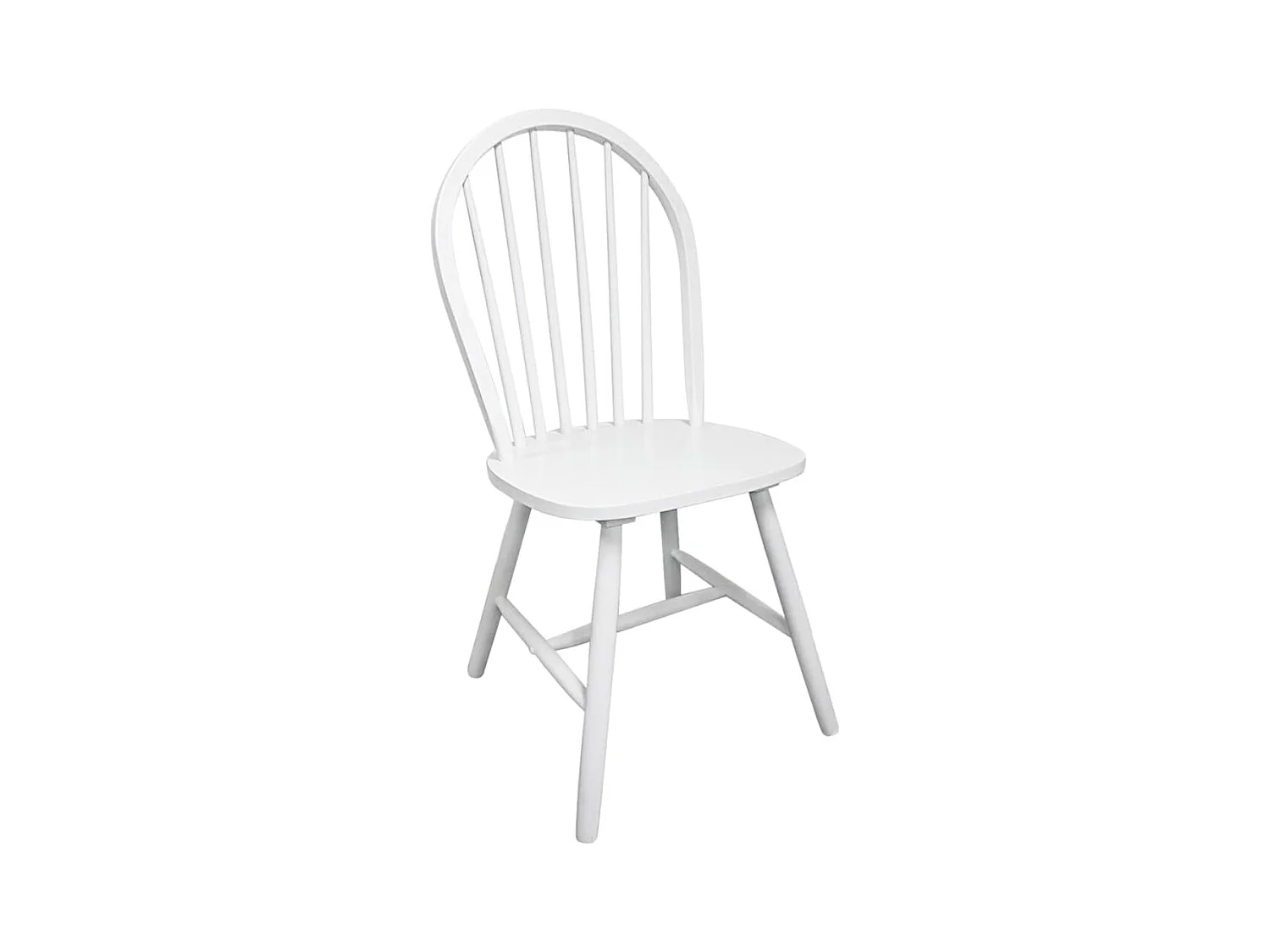 Eetkamerstoelen 4 st massief rubberwood wit