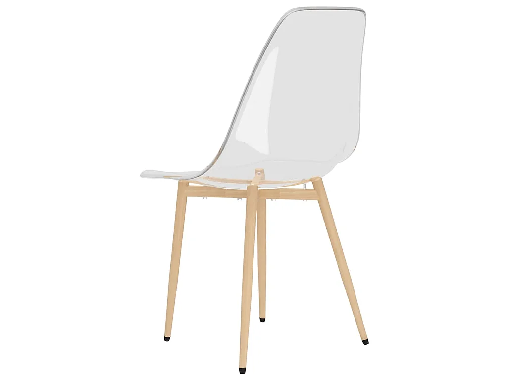 Chaises à manger lot de 4 Transparent PET