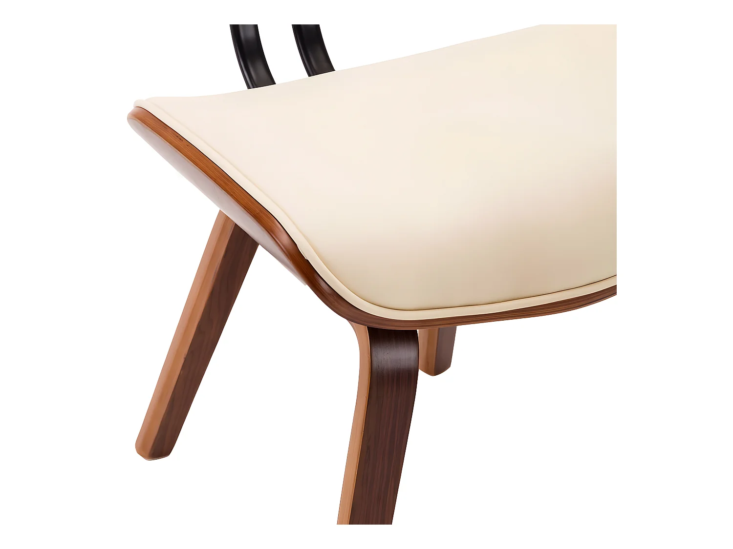 Esszimmerstühle 2 Stk. Creme Bugholz und Kunstleder