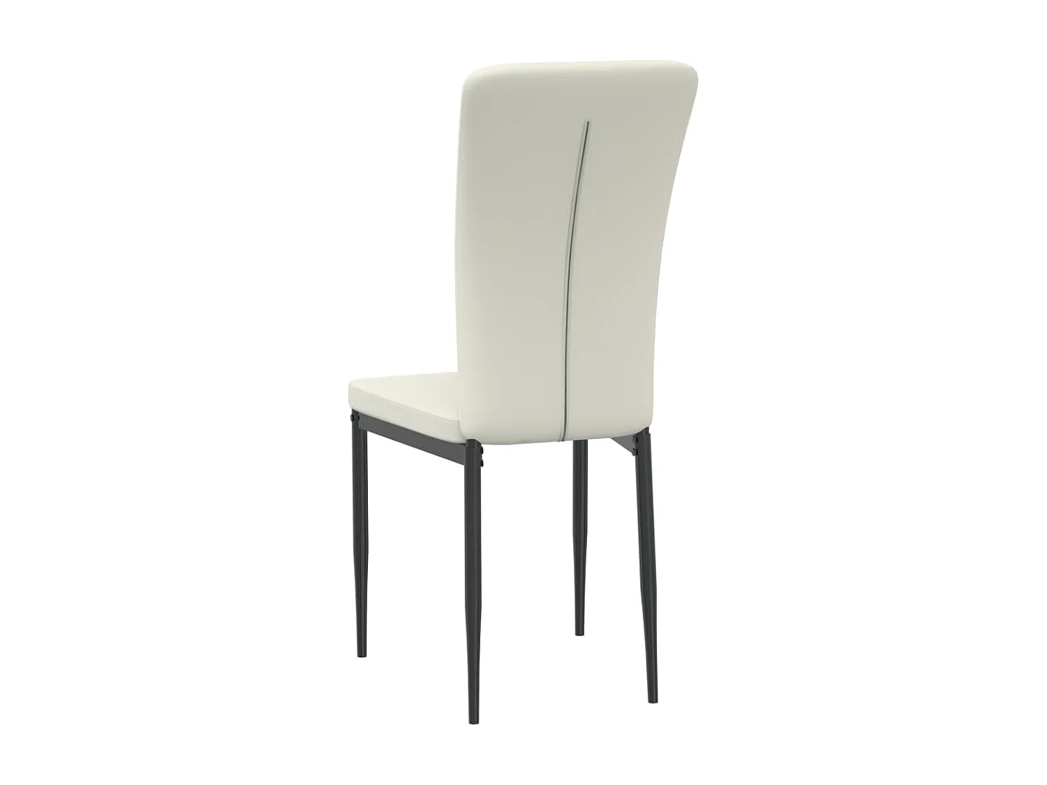 Chaises à manger lot de 2 Crème Velours