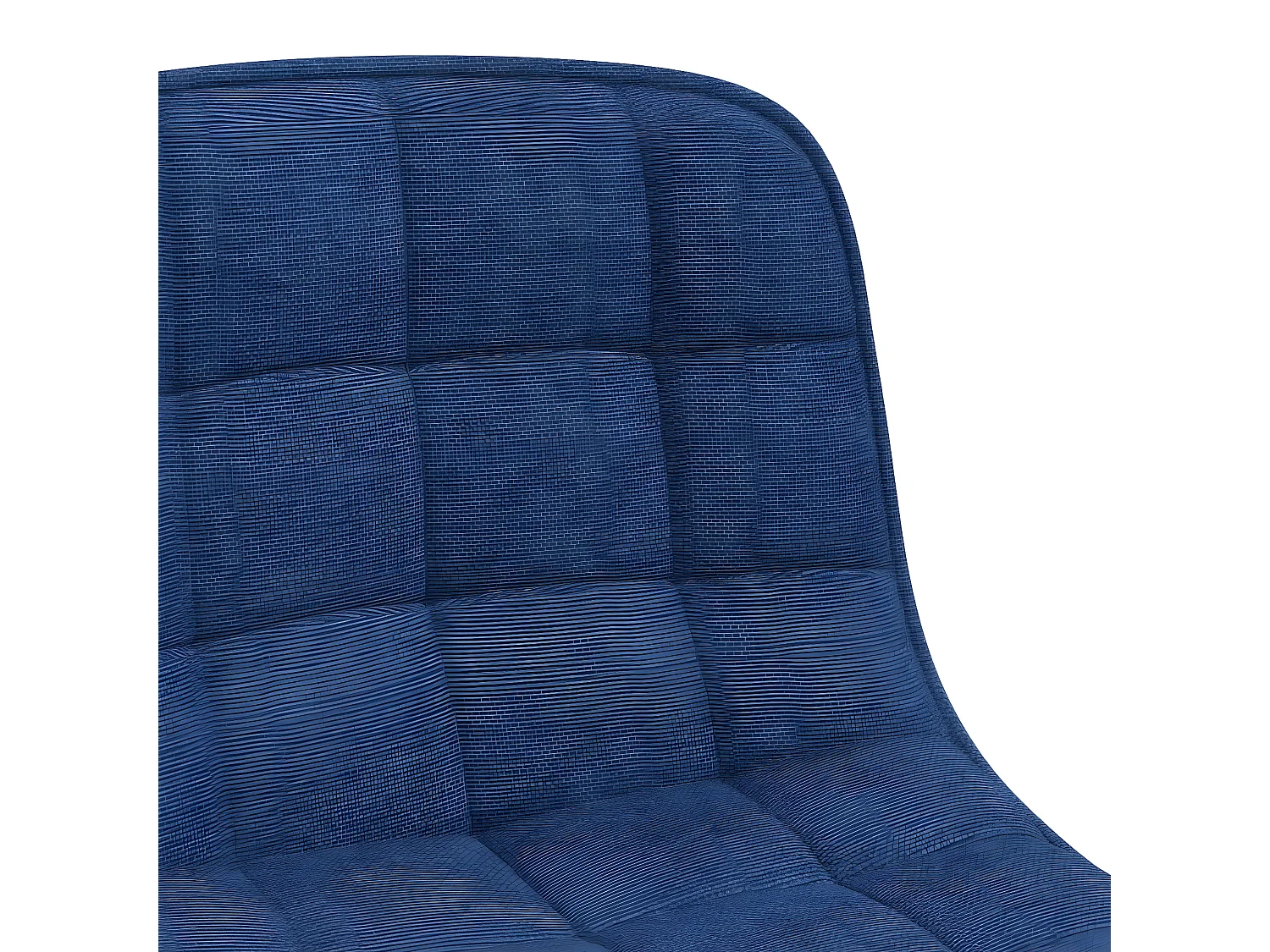 Chaises pivotantes à manger lot de 2 bleu tissu