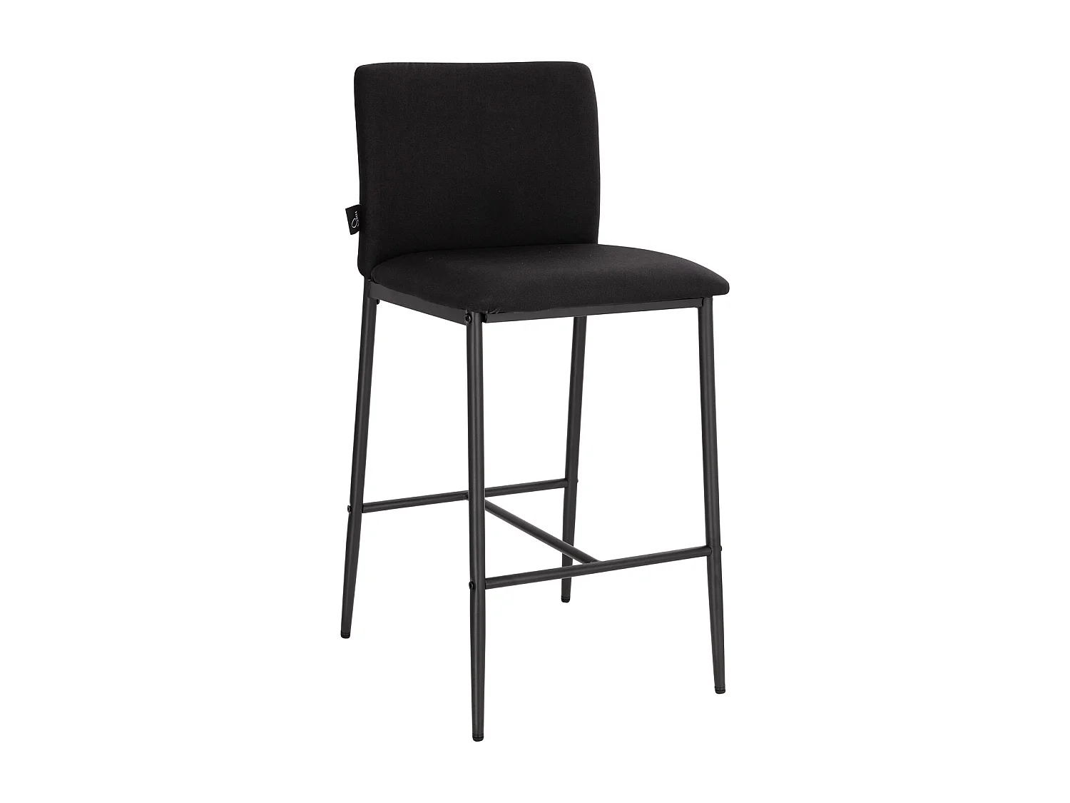Lot de 2 tabourets de bar avec dossier et repose-pieds