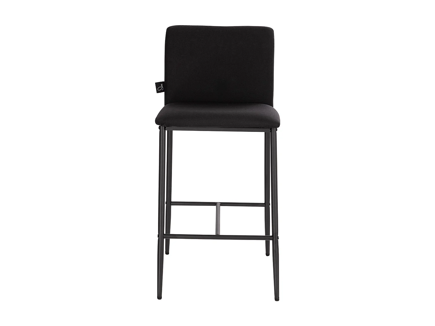 Lot de 2 tabourets de bar avec dossier et repose-pieds